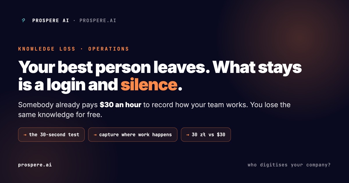 When your best employee leaves — who owns what they knew